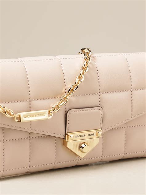 michael kors quilted bag pink|michael kors soho shoulder bag.